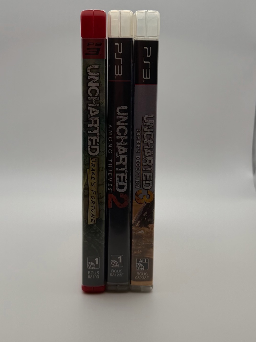 PS3 Uncharted Trilogy 1 2 3 Drake’s Fortune Among Thieves Drake’s Deception Lot